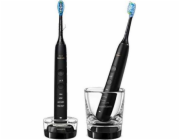 Philips Sonicare 9000 DiamondClean HX9914/54 sada elektrických zubních kartáčků, sonický, 4 režimy, časovač, černý