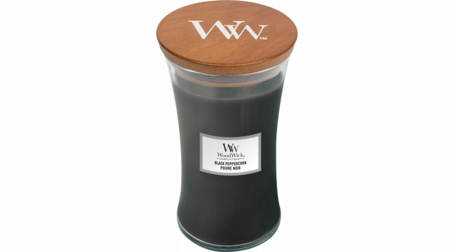 Svíčka oválná váza WoodWick, Černý pepř, 609.5 g