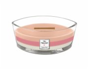 Svíčka WoodWick Trilogy loď, Blooming Orchard, Rozkvetlý sad, 453.6 g