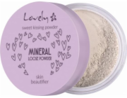Lovely LOVELY_Sweet Kissing Powder Mineral Loose Powder Skin Beautifier transparentní, vysoce matující minerální fixátor na obličej 5,5 g