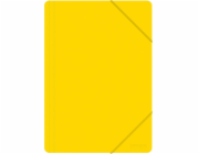 Kancelářské výrobky Složka s gumičkou A4, PP, 500 mikronů, 3-násobná, žlutá