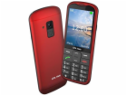 Telefon CPA Halo 28 Senior červený s nabíjecím stojánkem