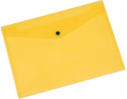 Q-Connect Envelope složka se zaklapávacím uzávěrem, PP, A4, 172 mikronů, transparentní žlutá