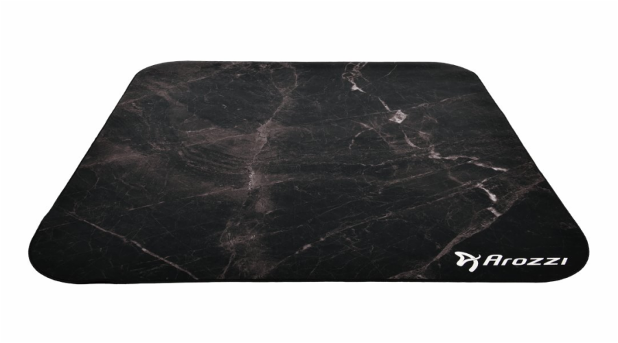 AROZZI Zona Quattro Black Marble/ ochranná podložka na podlahu/ 116 x 116 cm/ design černý mramor