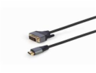 Kabel HDMI na DVI, opletený 1,8m, pozlacené konce