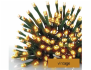 LED vánoční řetěz, 12 m, venkovní i vnitřní, vintage, časovač