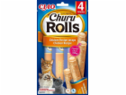 Churu Cat Rolls Chicken wraps&Chicken cream 4x10g