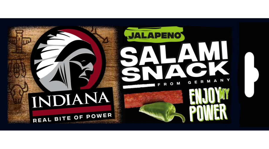 INDIANA Salami Snack Jalapeno 18g