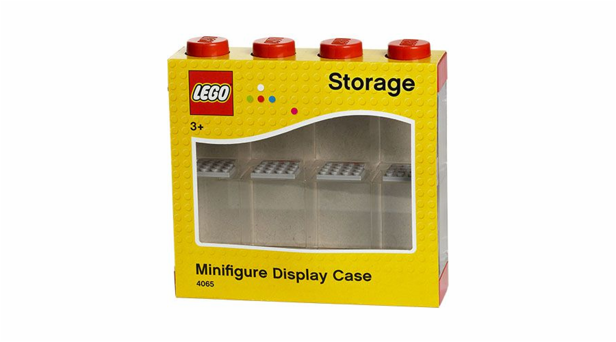LEGO Minifigures vitrína 8 červená, úložný box