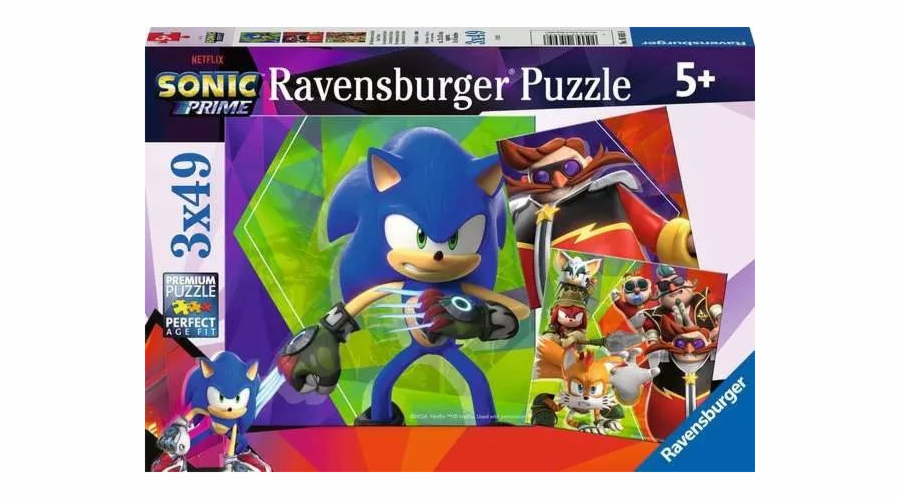 Dětské puzzle The Adventures of Sonic