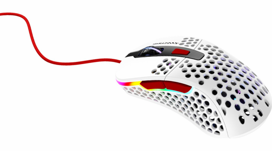 Xtrfy M4 RGB drátová optická herní myš USB 400-16000 DPI Spínače Omron 125-1000 Hz - myš
