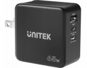 Nabíječka Unitek Nabíječka Unitek GaN, PD 65W, cestovní, 3 porty