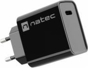Ribera 1x USB-C 20W nástěnná nabíječka Černá