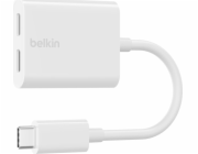 Duální USB-C Audio + Charge adaptér Rockstar bílý