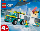 Stavebnice LEGO 60403 City Sanitka a snowboardista