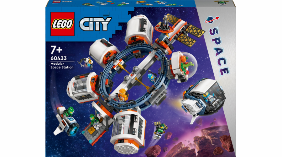 Stavebnice LEGO 60433 City Modulární vesmírná stanice