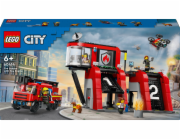 LEGO 60414 City Hasičská stanice s otočným žebříkovým vozidlem, stavebnice