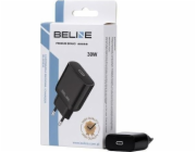 Nabíječka Beline 30W GaN USB-C PD 3.0 nástěnná nabíječka bez kabelu, černá