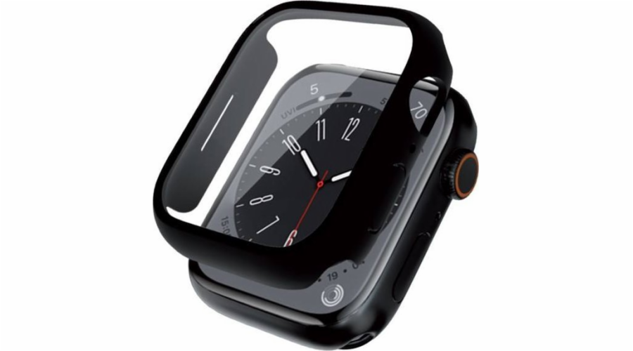 Hybridní pouzdro na hodinky Apple Watch 45 mm černé se sklem