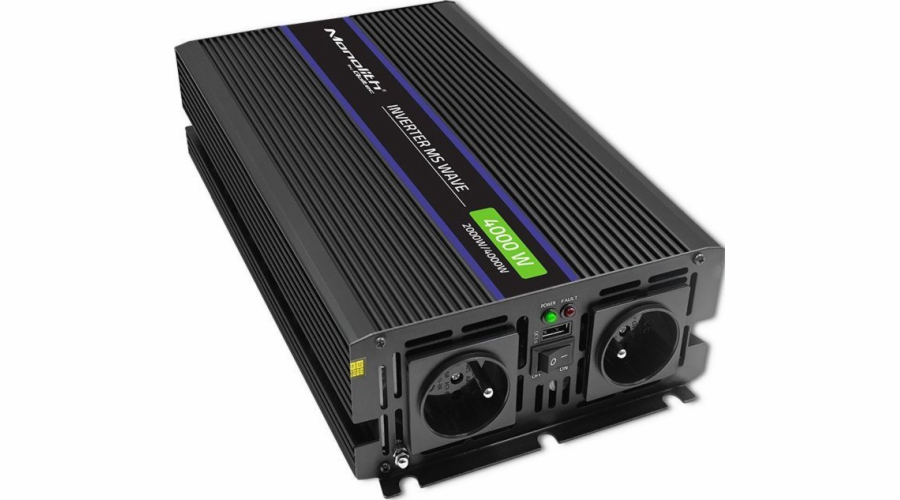 Monolith 4000 MS Wave měnič napětí | 12V až 230V | 2000/4000W | USB