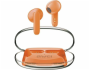 Bluetooth 5.3 T85 ENC TWS sluchátka Oranžová