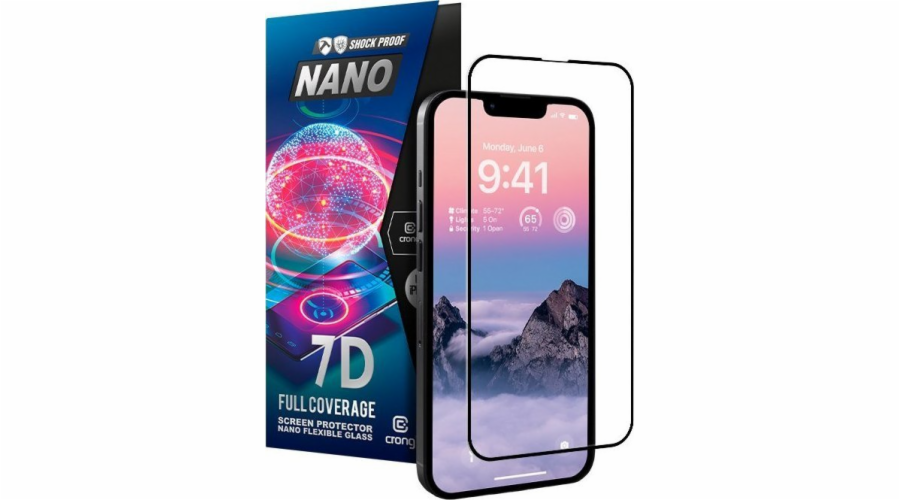 Nerozbitné hybridní sklo 7D Nano Flexible Glass iPhone 14 Pro