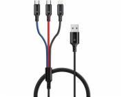 Connect IT CCA-2051-BK 3in1 USB-C & Micro USB & Lightning, 1,2m CONNECT IT Wirez 3in1 USB-C & Micro USB & Lightning, 1,2 m