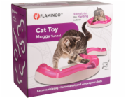Flamingo Moggy Interaktivní hračka pro kočky Růžová/bílá