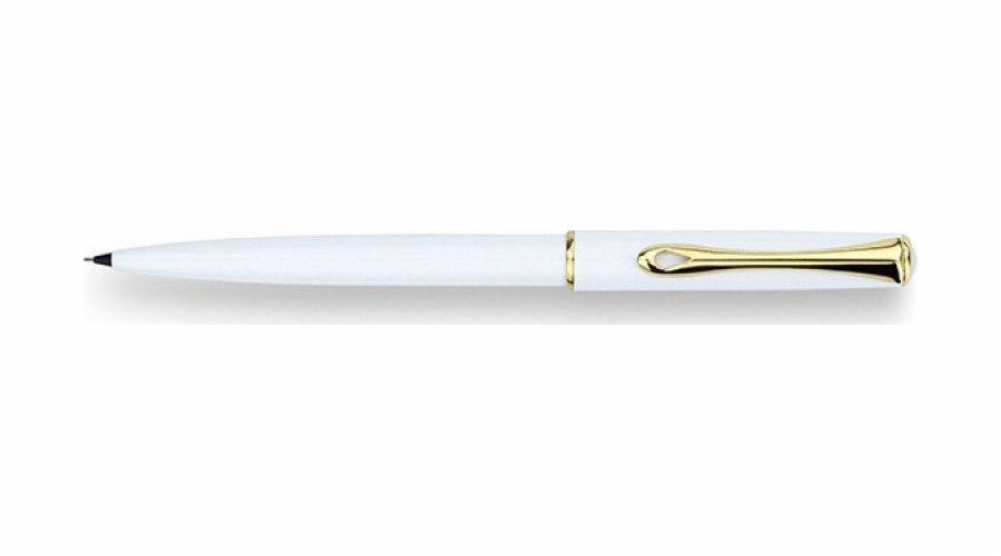 Automatický diplomat cestovatel, 0,5 mm, bílá/zlatá tužka