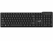 GENIUS KB-7100X/ bezdrátová 2,4GHz/ mini receiver/ USB/ černá/ CZ+SK layout