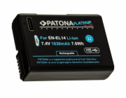 PATONA baterie pro foto Nikon EN-EL14/EN-EL14A 1030mAh Li-Ion Platinum USB-C nabíjení