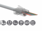 Univerzální EASY konektor RJ45 CAT6 UTP 8p8c na drát i li...