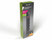 Prodlužovací kabel Tracer PowerGear 5m Černý prodlužovací kabel, 5 zásuvek