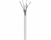 Instalační kabel Techly Techly, kroucený pár Cat6a S/FTP, lankový, 100% měď, 100m šedý PIMF