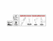 Yato Pneumatická mazací pistole 400ml (YT-07055)