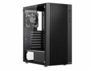 1stCOOL skříň GAMER 4, Mid tower, AU, USB 3.0, USB-C, 2x120mm, průhledná bočnice, bez zdroje, černá