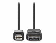 NEDIS Mini DisplayPort kabel/ Mini DisplayPort Zástrčka - DisplayPort Zástrčka/ černý/ bulk/ 2 m
