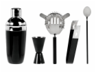 EXCELLENT Barmanská sada shaker 5 ks GLOSSY BLACK KO-A124...
