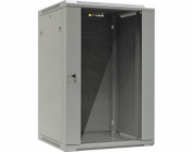 NETRACK 019-180-66-021 wall/hanging cabinet 19 18U/600 mm glass door grey remov. side pan.
