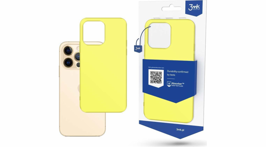 3mk ochranný kryt Matt Case pro Apple iPhone 13 Pro Max, lime/žlutozelená