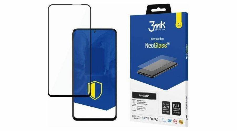 3mk hybridní sklo NeoGlass pro Xiaomi Redmi Note 11 Pro 4G / Note 11 Pro 5G, černá