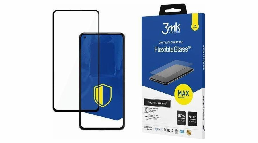 3mk hybridní sklo FlexibleGlass Max pro Xiaomi Redmi Note 11 Pro 4G / Note 11 Pro 5G, černá