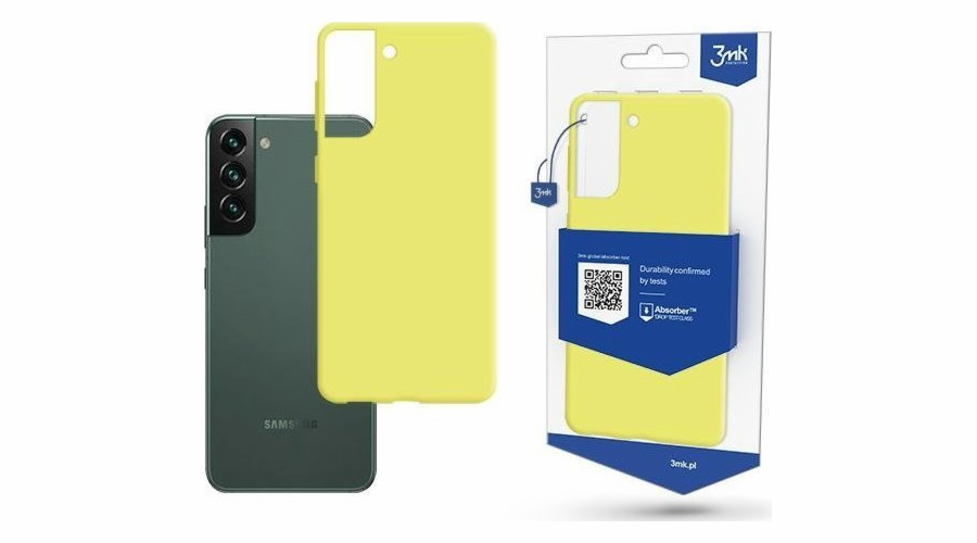 3mk ochranný kryt Matt Case pro Samsung Galaxy S22+ (SM-S906) lime/žlutozelená