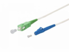SC/APC - LC/UPC simplex 9/125 SM 5m arm.bílý 3mm B3 LSZH