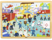 Viga Viga 44581 Puzzle on a Pad 48 Elements - seznámíme se s prací hasiče