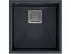 Dřez Quadron DAVID 40 GraniteQ černý diamant/ocelové prvky