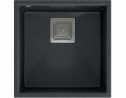 Dřez Quadron DAVID 40 GraniteQ černý diamant/ocelové prvky