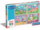 Clementoni Supercolor 4v1 - prasátko Peppa, puzzle