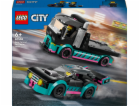 LEGO 60406 City Car Transporter se závodním autem, staveb...