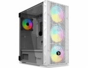 SAVIO Raptor White X1 ARGB Glass/Mesh W
